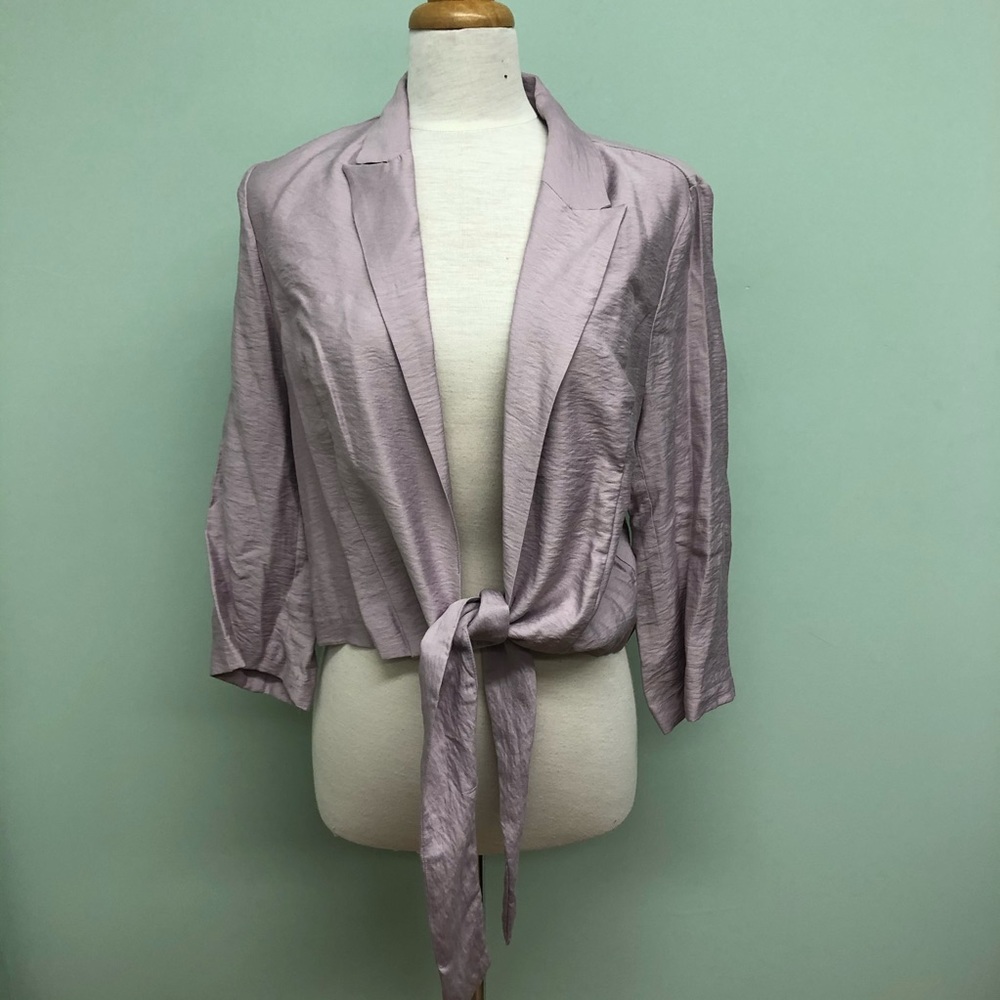 Vince Camuto | Women's Front Tie Top | Purple | Large